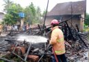 KEBAKARAN RUMAH SEMI PERMANEN DI BRANTI RAYA BERHASIL DI PADAMKAN DAMKAR LAMPUNG SELATAN