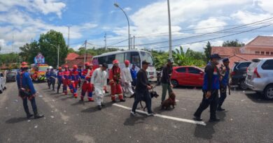 DINAS PEMADAM KEBAKARAN DAN PENYELAMATAN IKUT MERIAHKAN PAWAI KEBANGGAAN HUT LAMPUNG SELATAN KE 69